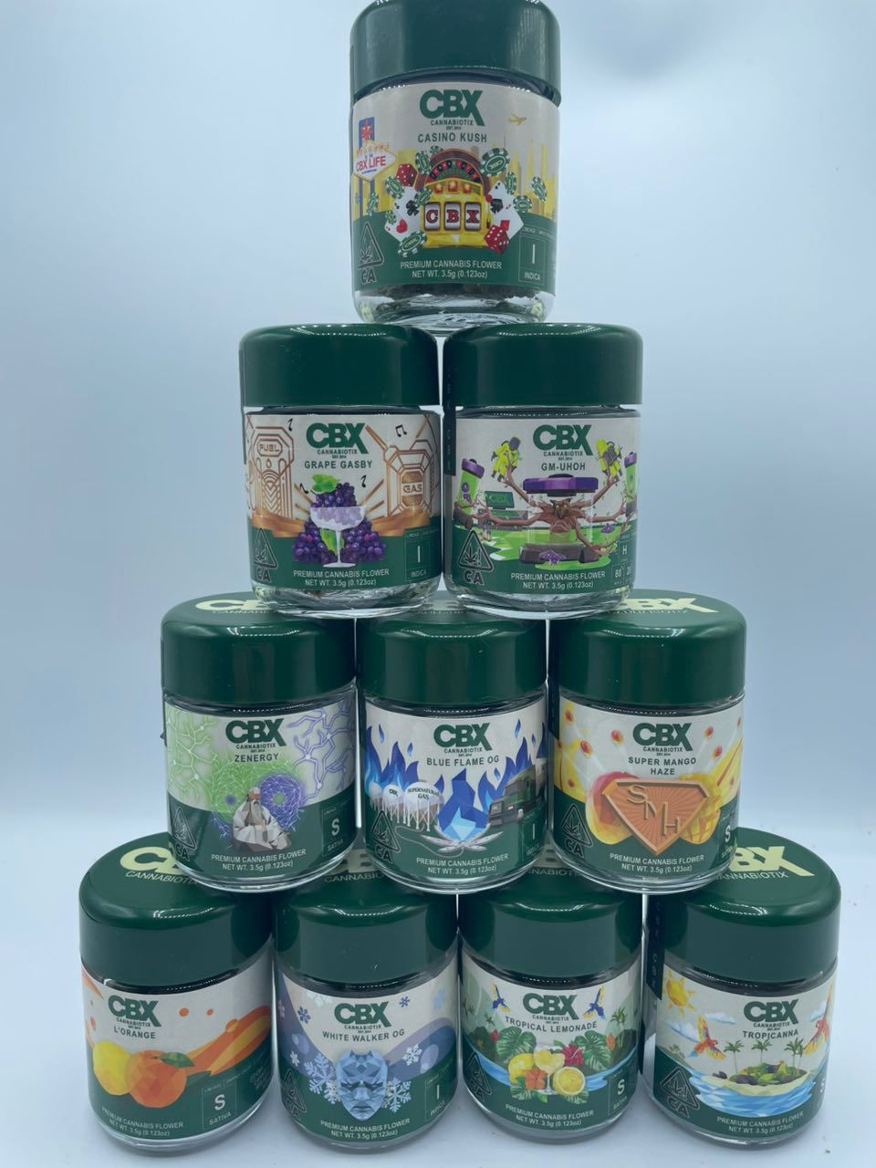 Buy CBX Cannabiotix Flower 3.5g jar Online CBX Cannabiotix Flower