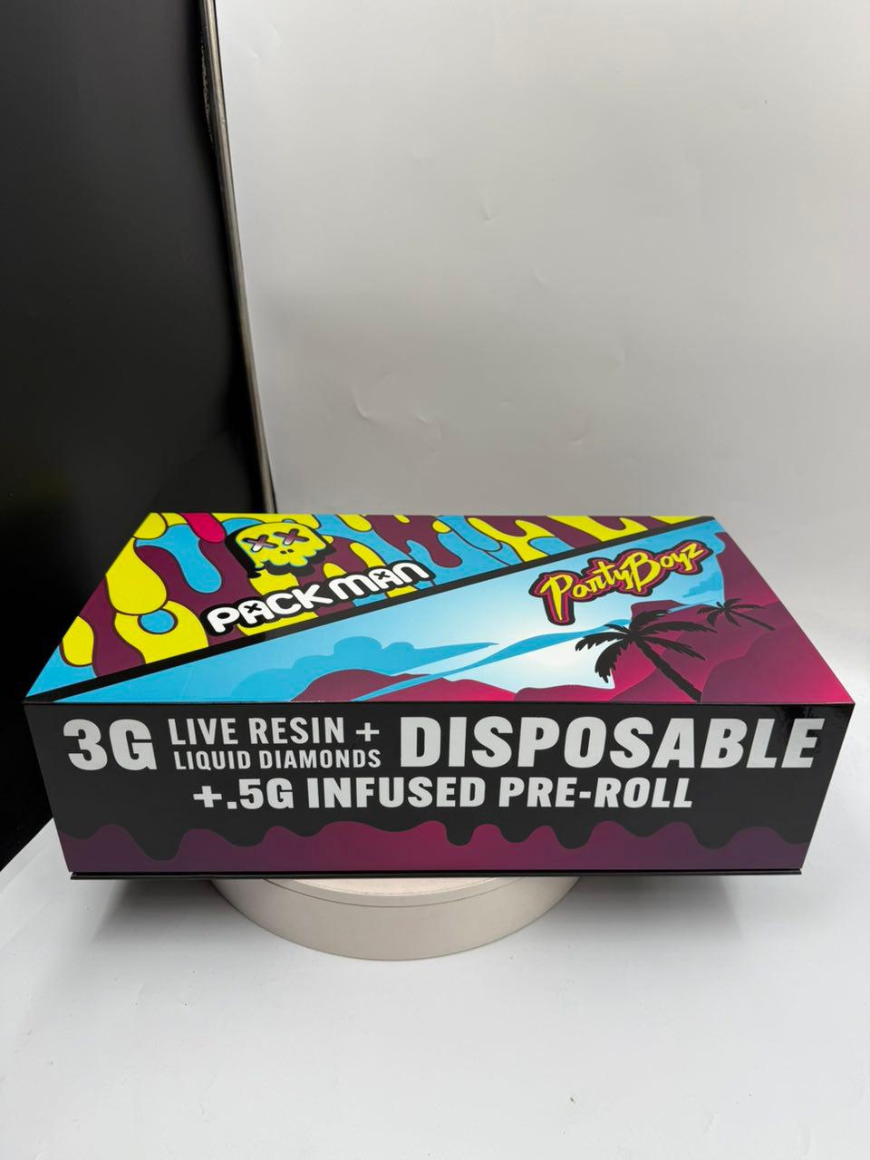 Buy Packman x Partyboyz 3g Disposable + Pre-roll Online Packman x Partyboyz 3g Disposable