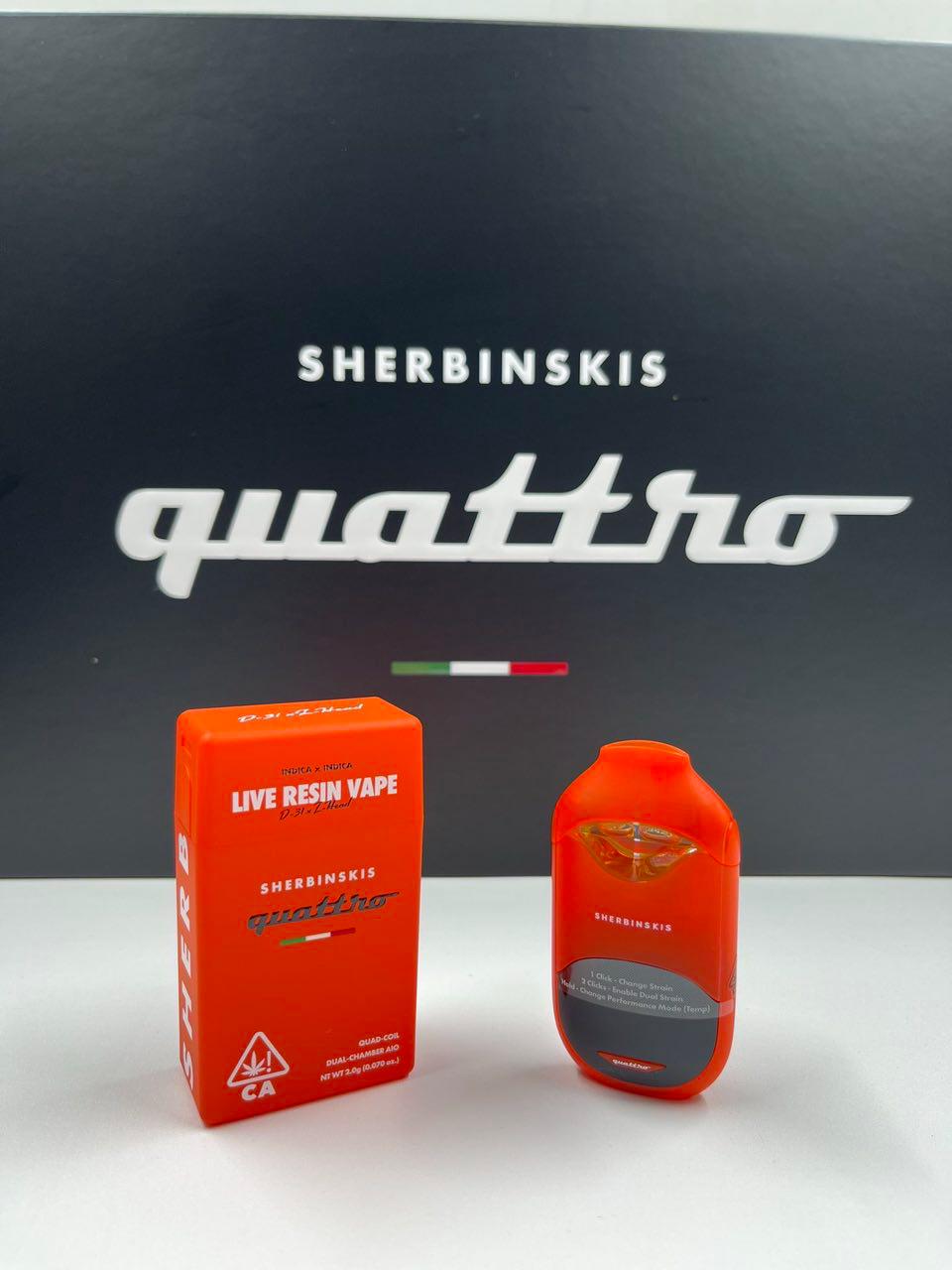 Buy Sherbinskis Quattro Edition 2G Disposable Online Sherbinskis Quattro Edition