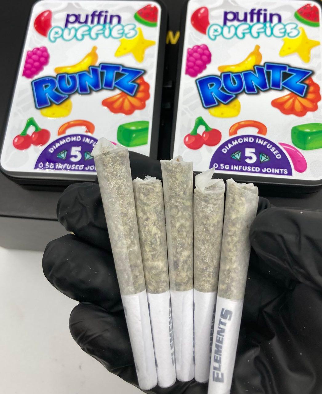 Buy Puffin Puffies Diamond Infused Joints Online Puffin Puffies Infused Joints