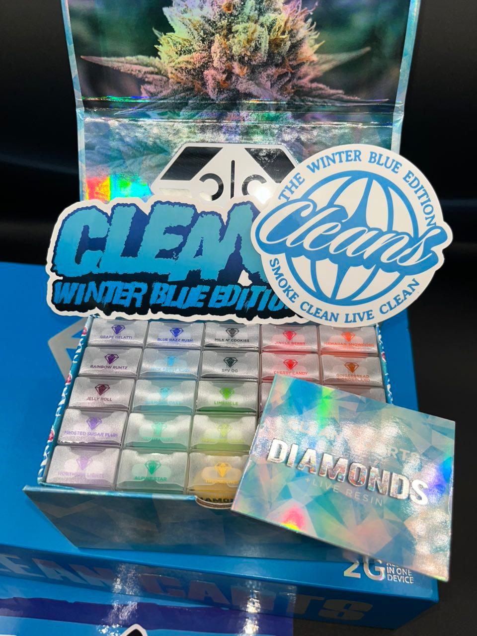 Buy Clean Carts Winter Blue Edition Disposable Online Clean Carts 2G Winter Blue Edition Disposable