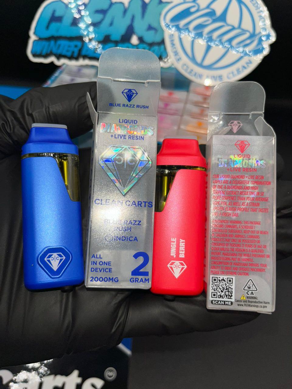 Buy Clean Carts Winter Blue Edition Disposable Online Clean Carts 2g winter edition