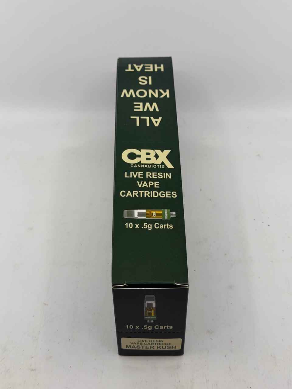 Buy CBX Live Resin Cartridge Online CBX Carts 0.5G