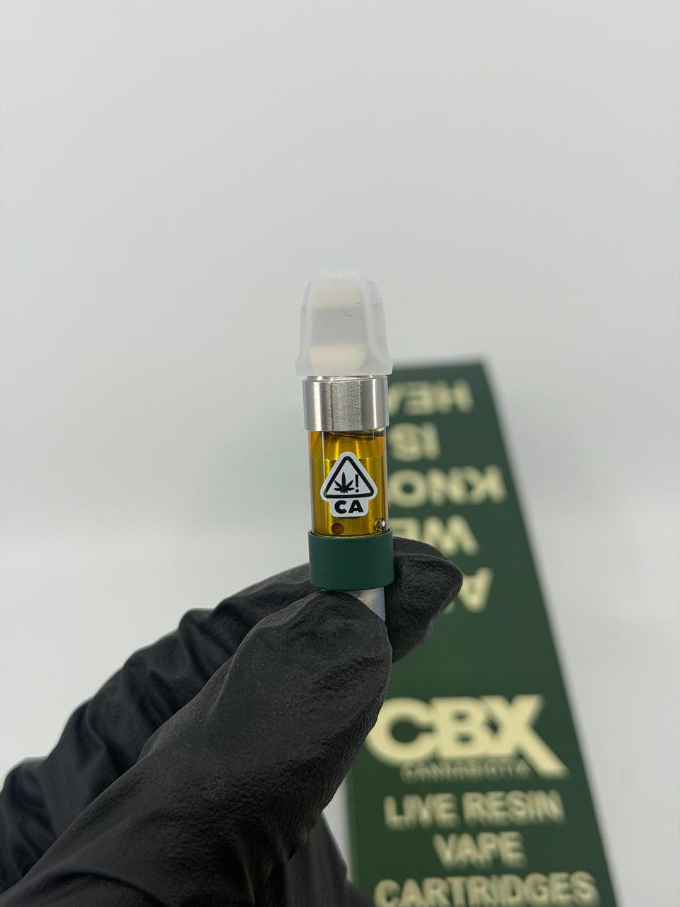 Buy CBX Live Resin Cartridge Online CBX Carts 0.5G